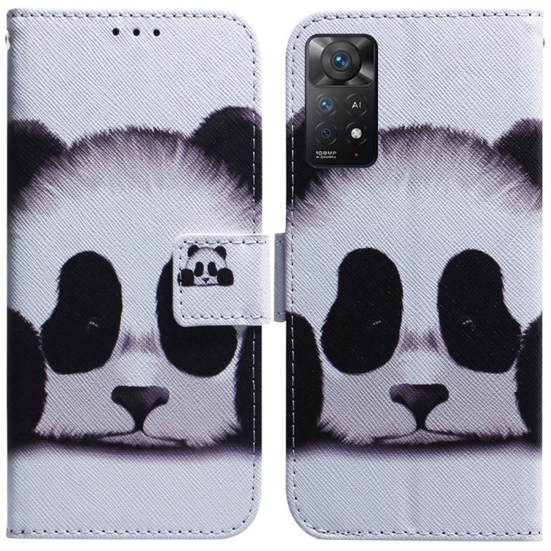 Custodia in pelle Xiaomi Redmi Note 11 Pro / 11 Pro 5G Faccia Da Panda