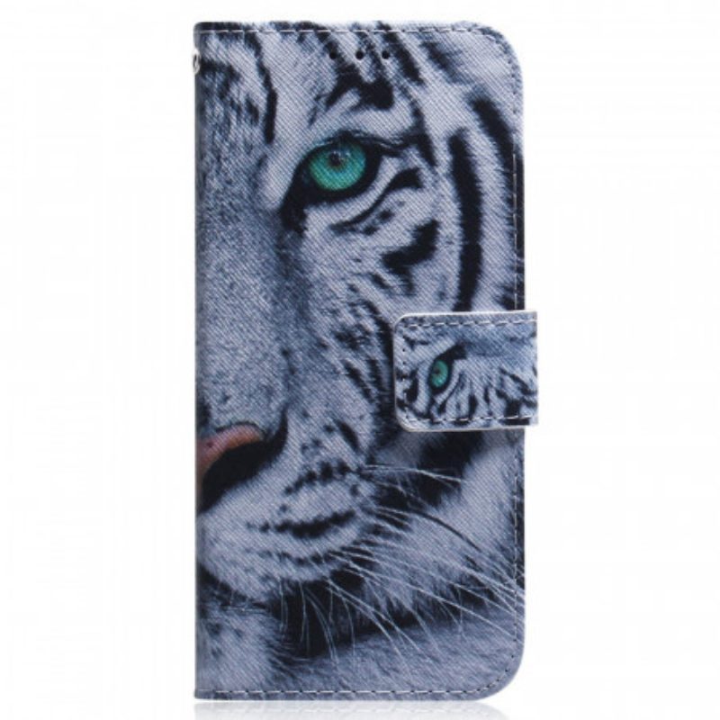 Custodia in pelle Xiaomi Redmi Note 11 Pro / 11 Pro 5G Faccia Da Tigre