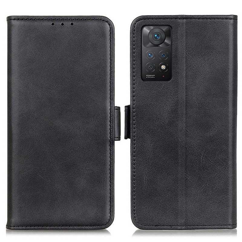 Custodia in pelle Xiaomi Redmi Note 11 Pro / 11 Pro 5G Folio Cover Doppio Lembo