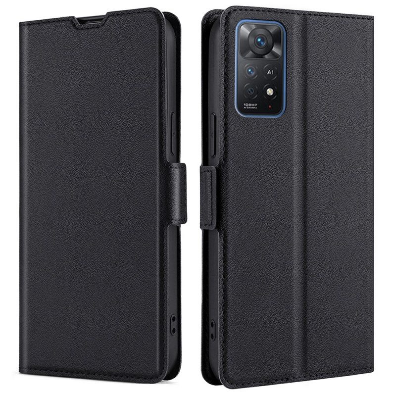 Custodia in pelle Xiaomi Redmi Note 11 Pro / 11 Pro 5G Folio Cover Flap Doppio Nuovi Colori