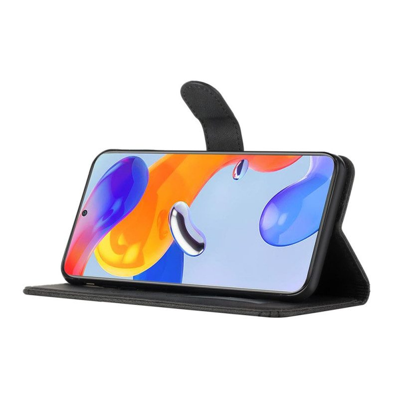 Custodia in pelle Xiaomi Redmi Note 11 Pro / 11 Pro 5G Fregio Effetto Pelle