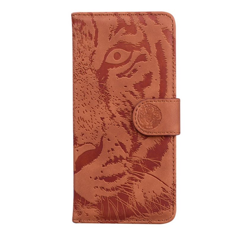 Custodia in pelle Xiaomi Redmi Note 11 Pro / 11 Pro 5G Impronta Di Tigre