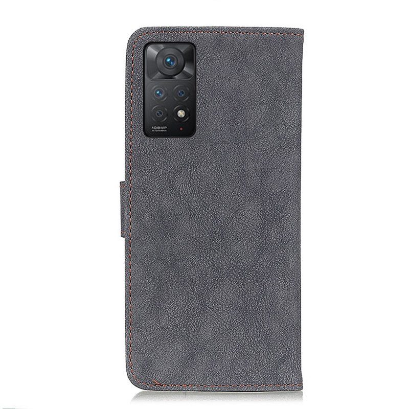 Custodia in pelle Xiaomi Redmi Note 11 Pro / 11 Pro 5G Khazneh Retro Crosta Ecopelle