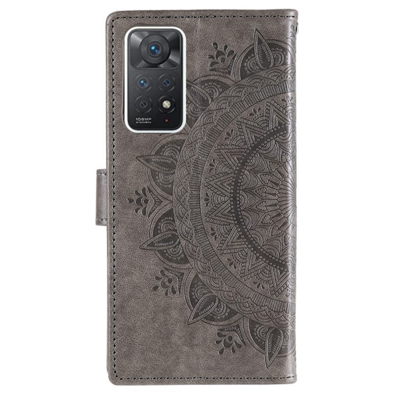 Custodia in pelle Xiaomi Redmi Note 11 Pro / 11 Pro 5G Mandala Del Sole