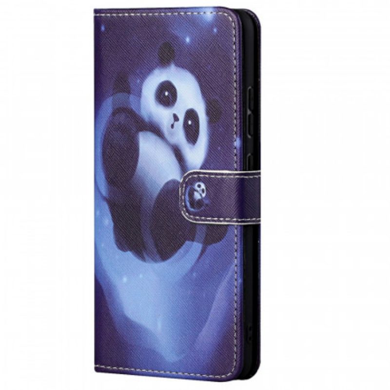 Custodia in pelle Xiaomi Redmi Note 11 Pro / 11 Pro 5G Spazio Panda