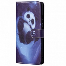 Custodia in pelle Xiaomi Redmi Note 11 Pro / 11 Pro 5G Spazio Panda