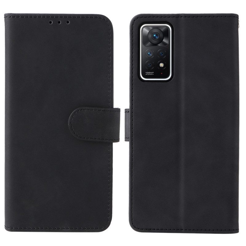 Custodia in pelle Xiaomi Redmi Note 11 Pro / 11 Pro 5G Stile Couture In Pelle