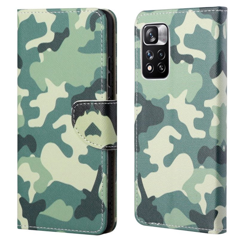 Folio Cover Xiaomi Redmi Note 11 Pro / 11 Pro 5G Camuffamento Militare