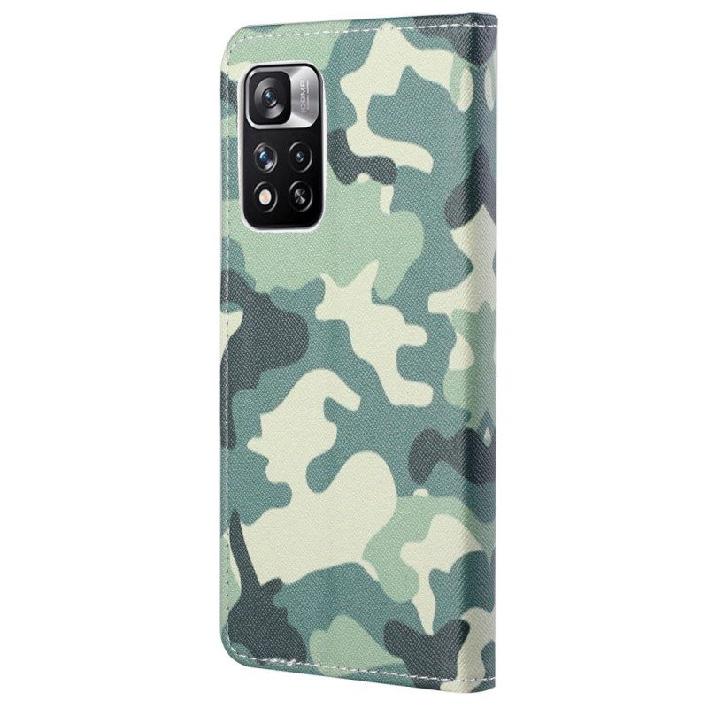 Folio Cover Xiaomi Redmi Note 11 Pro / 11 Pro 5G Camuffamento Militare