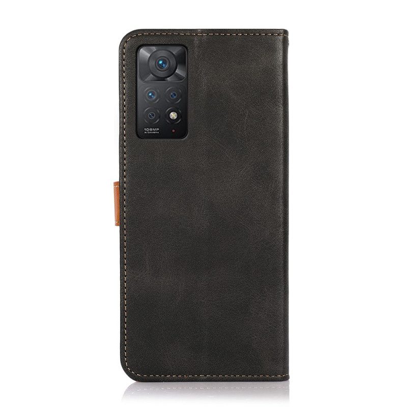 Folio Cover Xiaomi Redmi Note 11 Pro / 11 Pro 5G Con Cinturino Khazneh