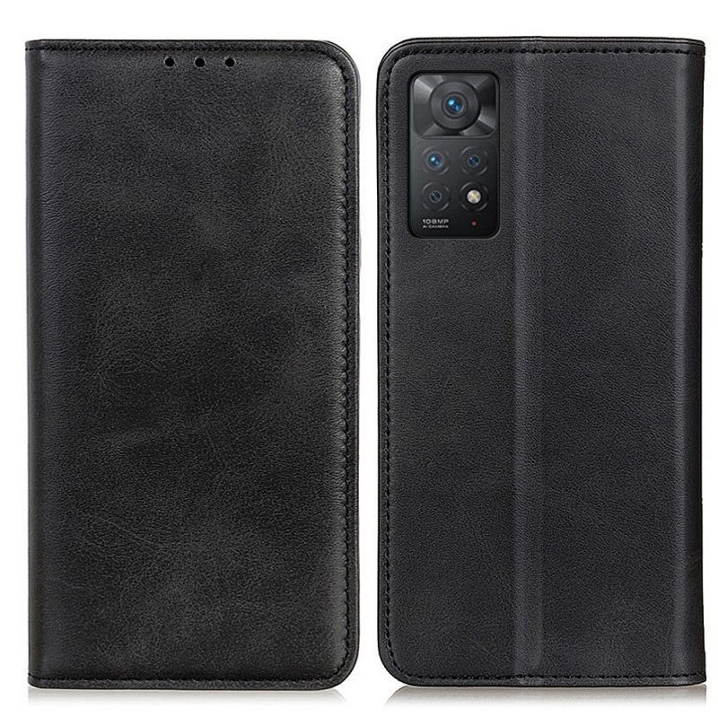 Folio Cover Xiaomi Redmi Note 11 Pro / 11 Pro 5G Custodia in pelle Pelle Crosta Eleganza