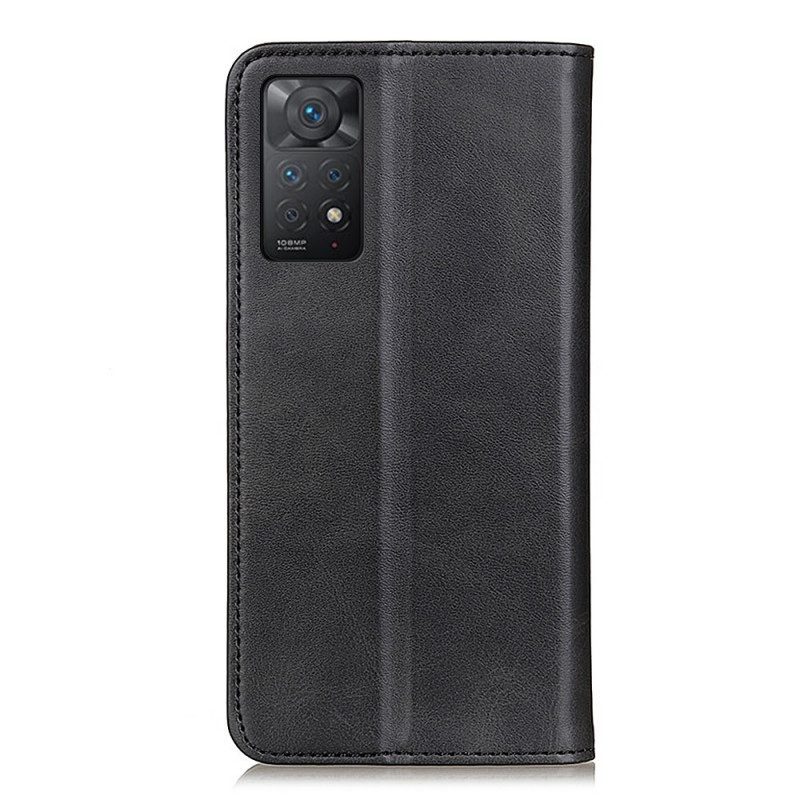 Folio Cover Xiaomi Redmi Note 11 Pro / 11 Pro 5G Custodia in pelle Pelle Crosta Eleganza