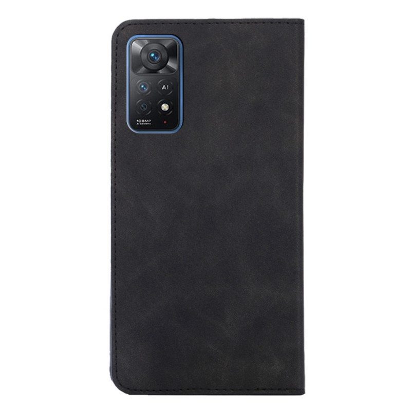 Folio Cover Xiaomi Redmi Note 11 Pro / 11 Pro 5G Custodia in pelle Design Skin-touch