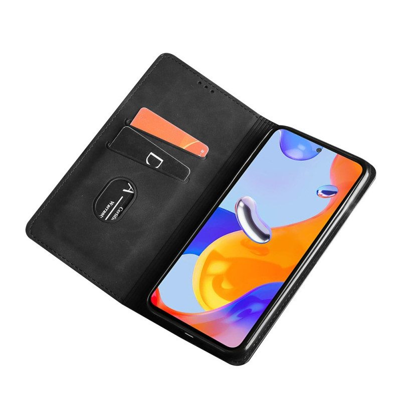 Folio Cover Xiaomi Redmi Note 11 Pro / 11 Pro 5G Custodia in pelle Design Skin-touch