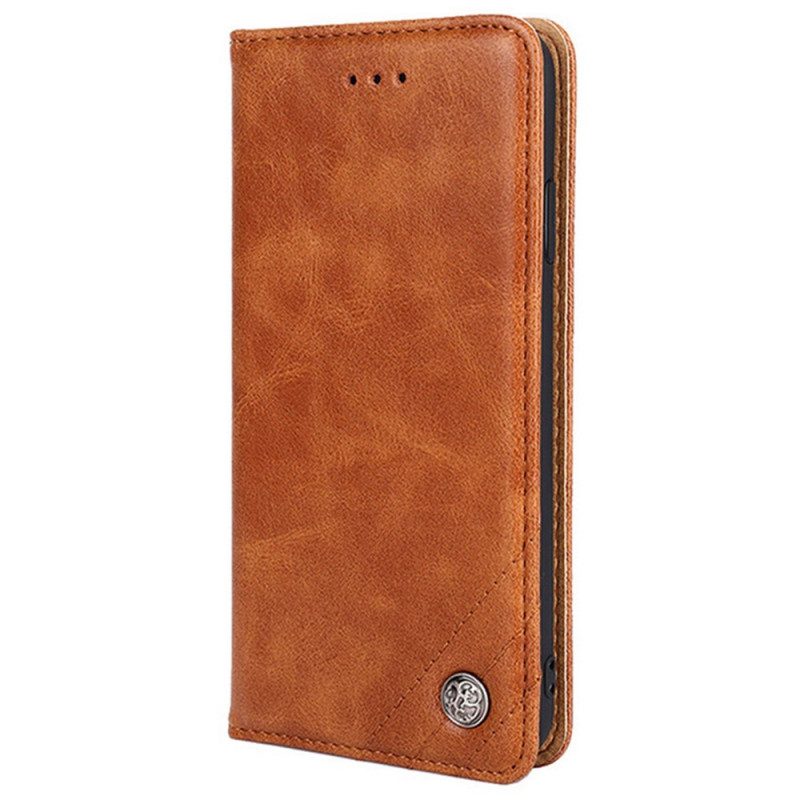 Folio Cover Xiaomi Redmi Note 11 Pro / 11 Pro 5G Custodia in pelle Rivetto In Pelle Stile