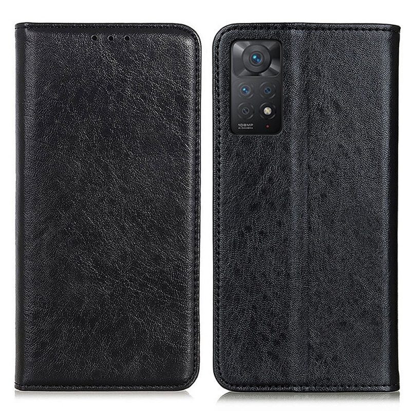 Folio Cover Xiaomi Redmi Note 11 Pro / 11 Pro 5G Custodia in pelle Struttura In Pelle