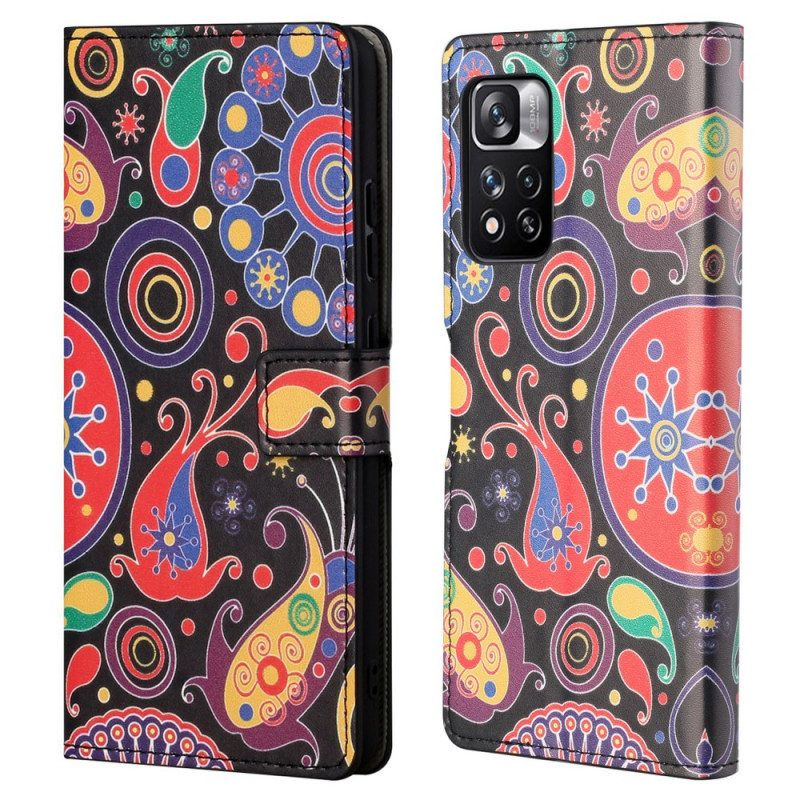 Folio Cover Xiaomi Redmi Note 11 Pro / 11 Pro 5G Disegni Di Galassie