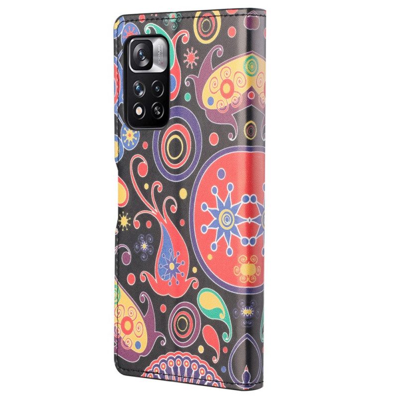 Folio Cover Xiaomi Redmi Note 11 Pro / 11 Pro 5G Disegni Di Galassie