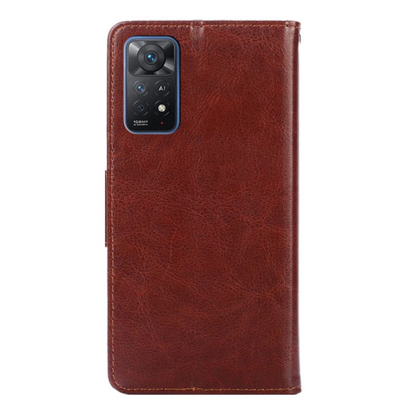 Folio Cover Xiaomi Redmi Note 11 Pro / 11 Pro 5G Ecopelle Retrò