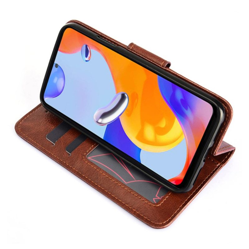 Folio Cover Xiaomi Redmi Note 11 Pro / 11 Pro 5G Ecopelle Retrò