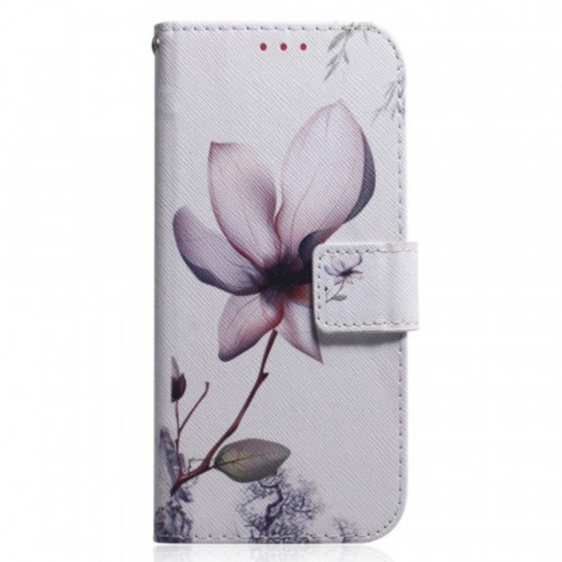 Folio Cover Xiaomi Redmi Note 11 Pro / 11 Pro 5G Fiore Rosa Polveroso