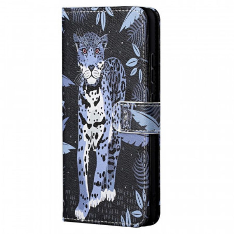 Folio Cover Xiaomi Redmi Note 11 Pro / 11 Pro 5G Leopardo Con Spalline