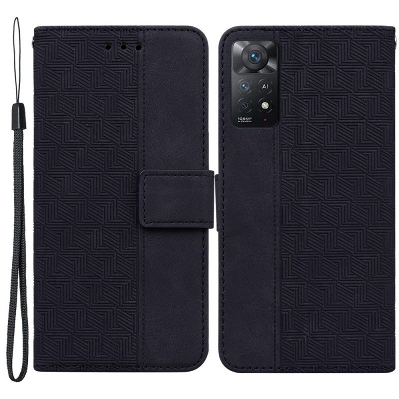 Folio Cover Xiaomi Redmi Note 11 Pro / 11 Pro 5G Modello Con Cinturino