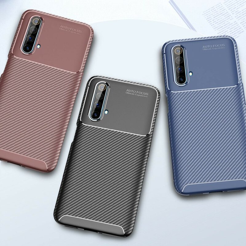 Cover Realme X50 Struttura Flessibile In Fibra Di Carbonio