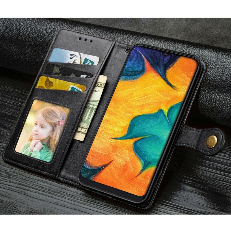 Custodia in pelle Samsung Galaxy A30 Affari In Pelle Stile