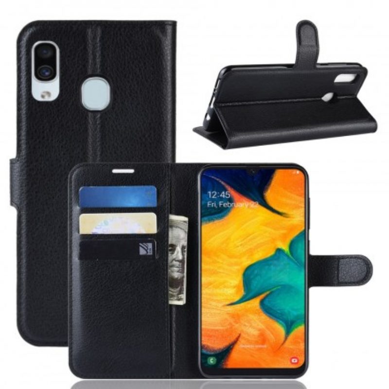 Custodia in pelle Samsung Galaxy A30 Classico