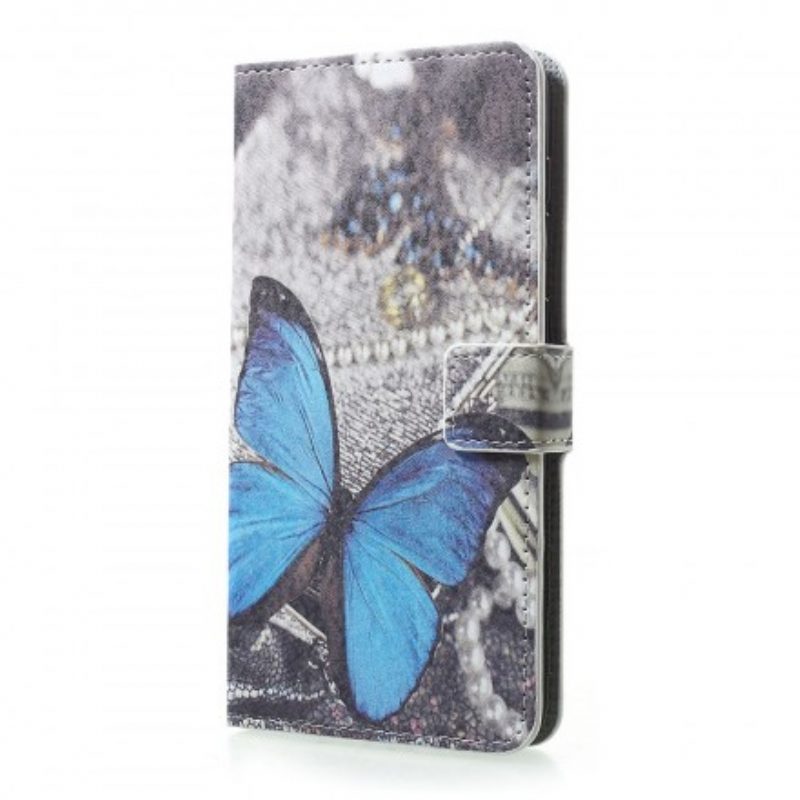 Custodia in pelle Samsung Galaxy A30 Farfalle E Fiori