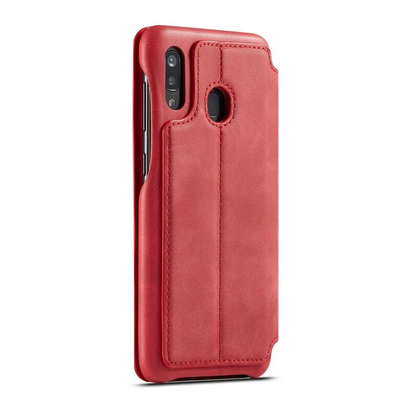 Folio Cover Samsung Galaxy A30 Custodia in pelle Lc.imeeke Effetto Pelle