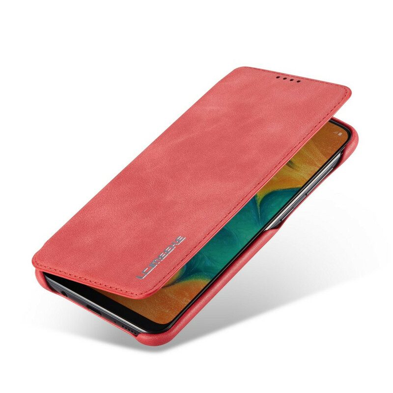 Folio Cover Samsung Galaxy A30 Custodia in pelle Lc.imeeke Effetto Pelle