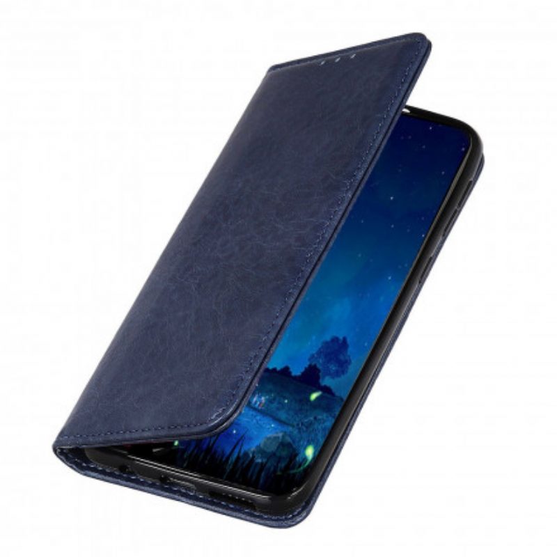 Folio Cover Moto G60S Custodia in pelle Crosta Di Pelle Testurizzata