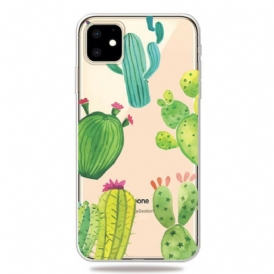 Cover iPhone 11 Cactus Dell'acquerello