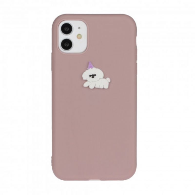 Cover iPhone 11 Divertimento Animale Con Logo In Silicone