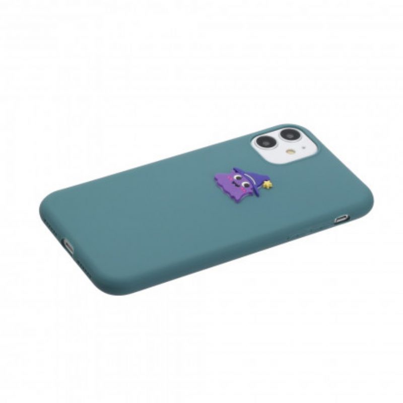 Cover iPhone 11 Divertimento Animale Con Logo In Silicone