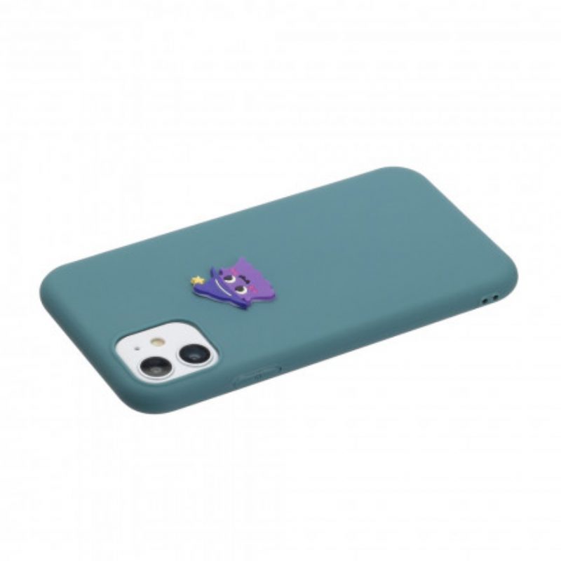 Cover iPhone 11 Divertimento Animale Con Logo In Silicone