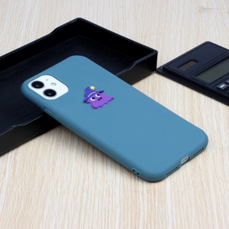 Cover iPhone 11 Divertimento Animale Con Logo In Silicone