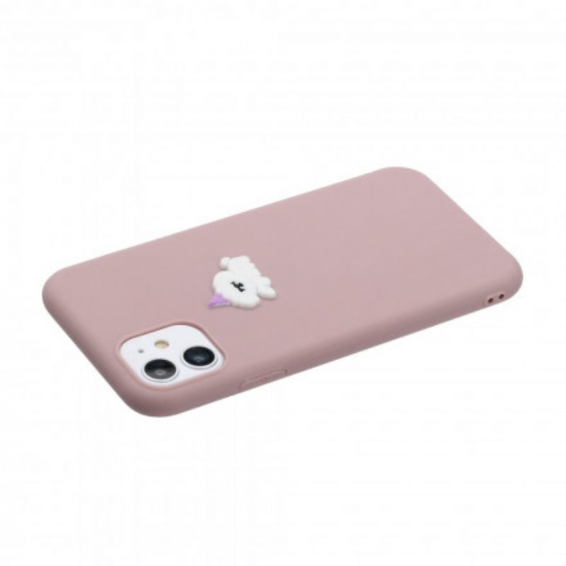 Cover iPhone 11 Divertimento Animale Con Logo In Silicone