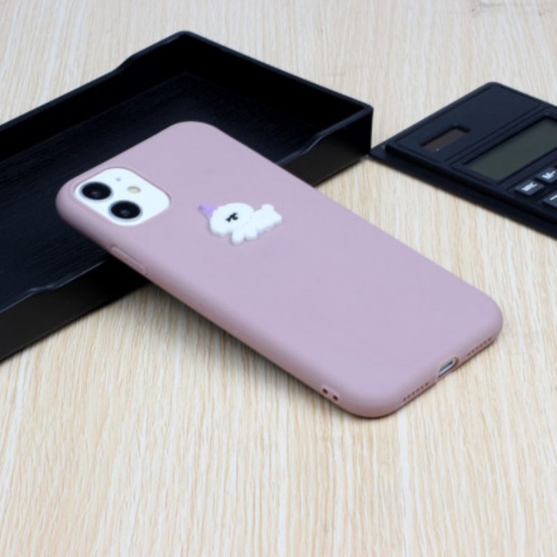 Cover iPhone 11 Divertimento Animale Con Logo In Silicone