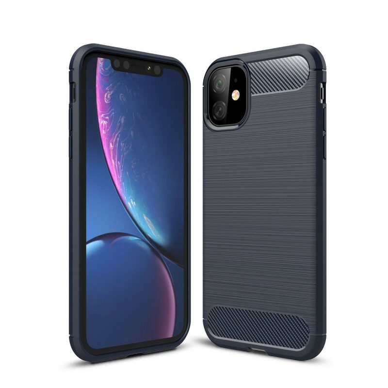 Cover iPhone 11 Fibra Di Carbonio Spazzolata