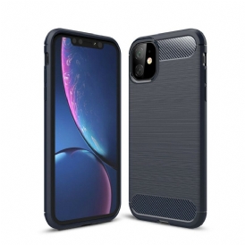 Cover iPhone 11 Fibra Di Carbonio Spazzolata