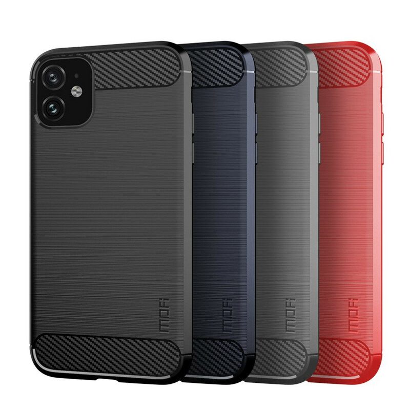 Cover iPhone 11 Fibra Di Carbonio Spazzolata Mofi