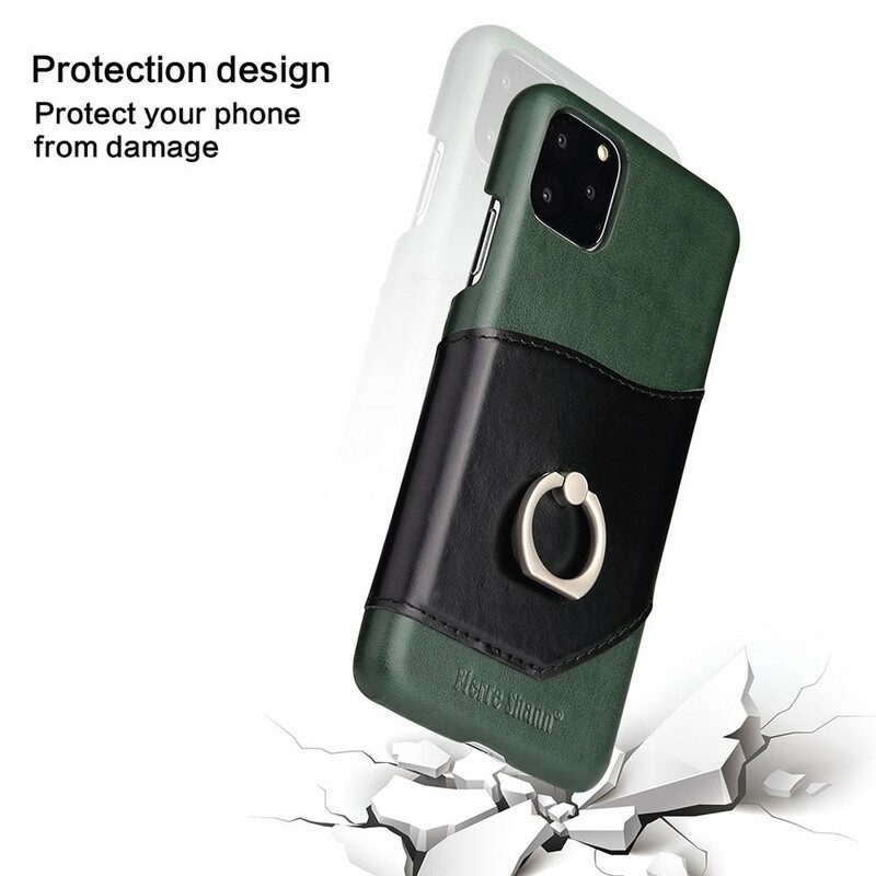 Cover iPhone 11 Fierre Shann Porta Carte E Porta Anelli