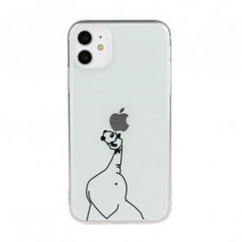 Cover iPhone 11 Logo Dei Giochi Panda Ed Elefante