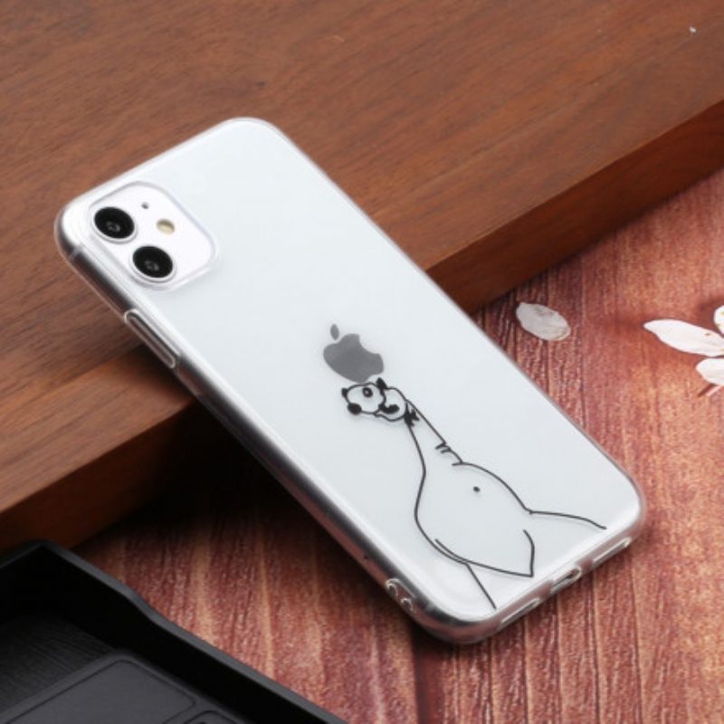 Cover iPhone 11 Logo Dei Giochi Panda Ed Elefante