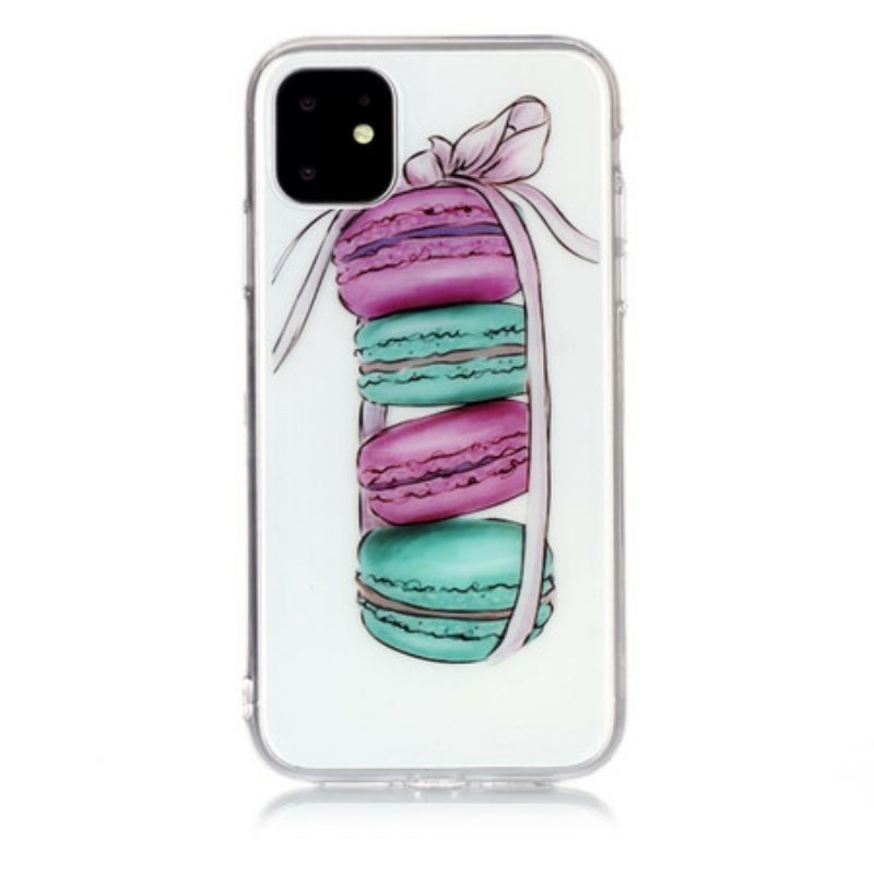 Cover iPhone 11 Macaron Gourmet Trasparenti