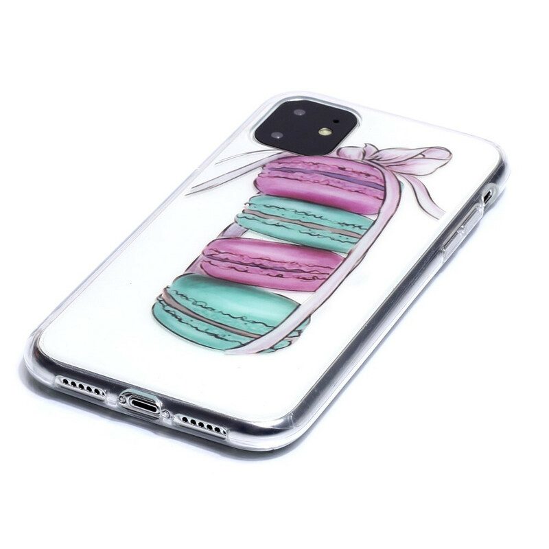 Cover iPhone 11 Macaron Gourmet Trasparenti