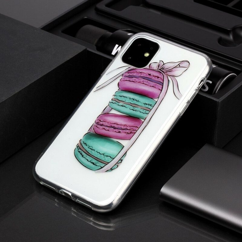 Cover iPhone 11 Macaron Gourmet Trasparenti